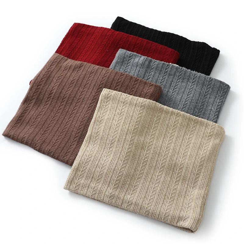 Women's Winter Warm Knit Neck Gaiter Soft Cozy Thermal Wheat Ear Pattern Scarf Multicolor Thickened Casual Neck Warmer