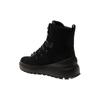 STONE ISLAND Suede Leather Round Toe Lace-Up Ankle Boots Men Boots Black 77FWS0404V0029