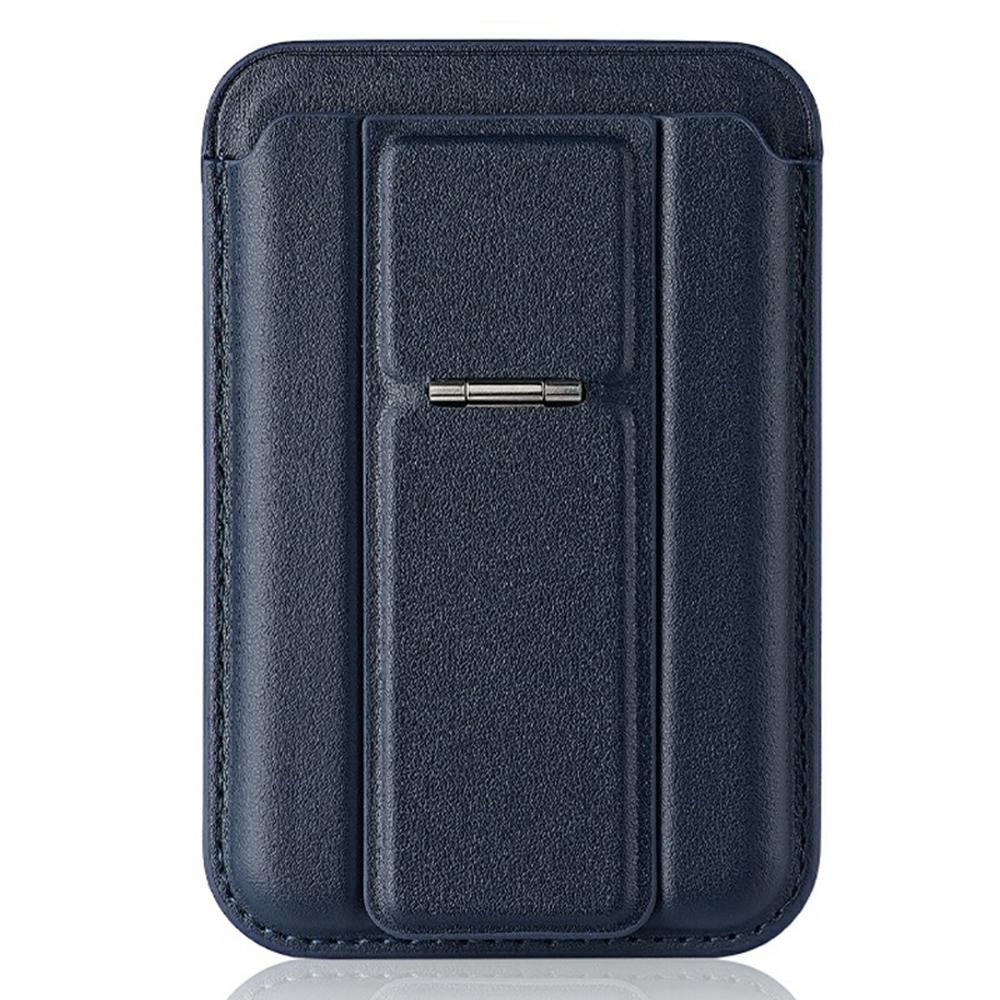 Compatible with MagSafe Leather Magnetic Card Holder Kickstand Combo Multi Card Slots For iPhone Series