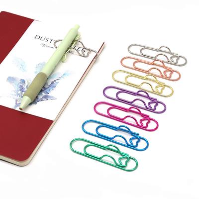 4-pack/10-pack Multifunctional Metal Heart-Shaped Pen Clip   Paperclip   Secure Hold   Writing Supplies & Notebook Accessories