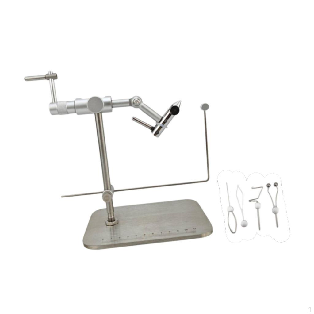 360-degree Rotating Fly Vise, Easy-to-use, Sturdy And Professional Fishing Equipment, with Base.