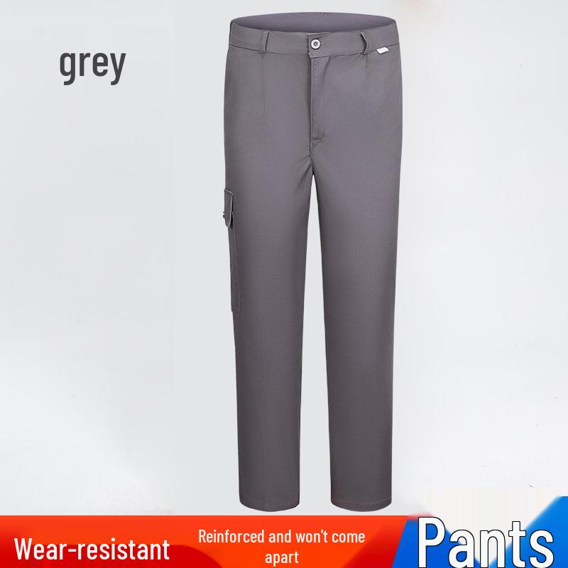 Men's Long Sleeve Workwear Set with Reflective Strips for Electricians and Auto Repair