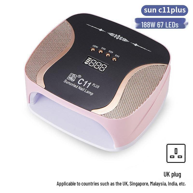 256W High Power UV/LED Dual Light Nail Curing Lamp