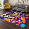funny Splatoon 3 Cartoon Game Carpet Rug for Bedroom Living Room Sofa Playroom Doormat Home Decor,Kid Area Rug Non-slip gift