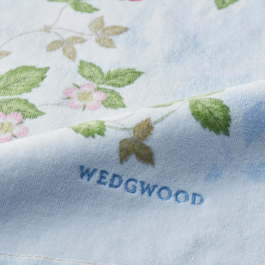 Nishikawa Imabari Bad Wedgwood Wild Hergestellt in TT13405601 Handtuch, 60x120cm, Waschbar, 100% Baumwolle, Erdbeere, Weich, Japan, Blau,