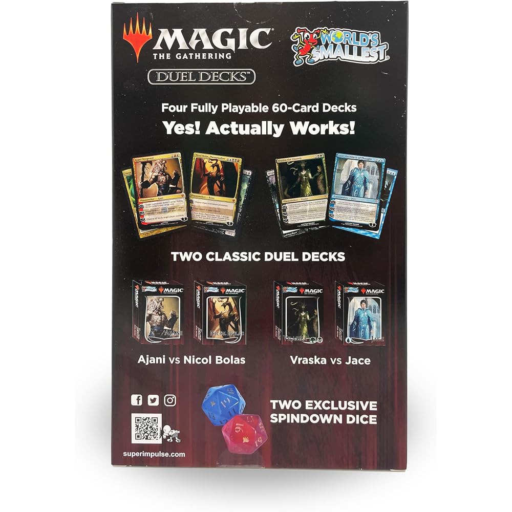 The world's smallest Magic: The Gathering limited collector set. Ajani vs. Nicole Bolas and Jace ...
