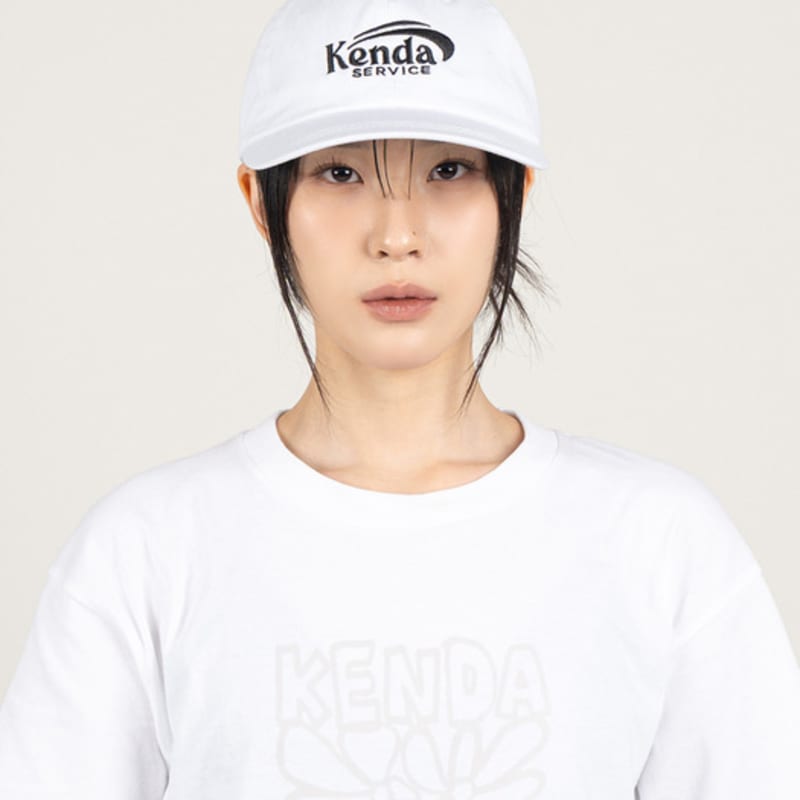 

KENDA SLASH LOGO BALL CAP - WHITE / BABC01-16s WHITE_FREE