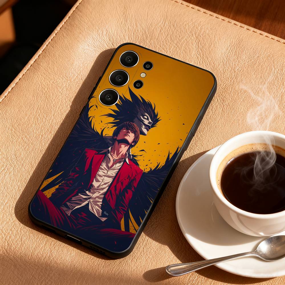 

Чехол для телефона с принтом Аниме D-Death N-Note для Samsung S26, S25, 24, 23, 22, 30, 21, 10, 9, Ultra, Plus, Lite, FE Мягкий черный чехол Samsung S25Plus