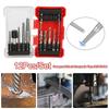 12Pcs/Set Hexagonal Shank Taps Drill Bit Set with Storage Box Anti-slip HSS Screw Tap Drill Bit Tap Extractor