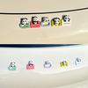 For Geely EX2 26 Car Front and Rear Emblem Letter Stickers Car Interior Decoration Modification Colorful Body Accessory Stickers