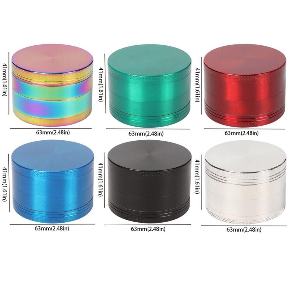 Grinder Zinc Alloy 4-Layer Grinder Non-Stick Coated Pollen Scraper Metal Grinder 40mm Size Portable Grinder Rolling Accessories