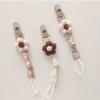 Cute Flower Dummy Nipple Holder Plastic Embroidery Pacifier Clips Baby Pacifier Chain  Newborn