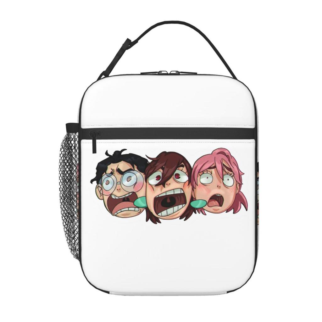 Dandadan Anime Manga Insulated Lunch Bag for Women Kids Leakproof Food Boxes Thermal Lunch Box Tote