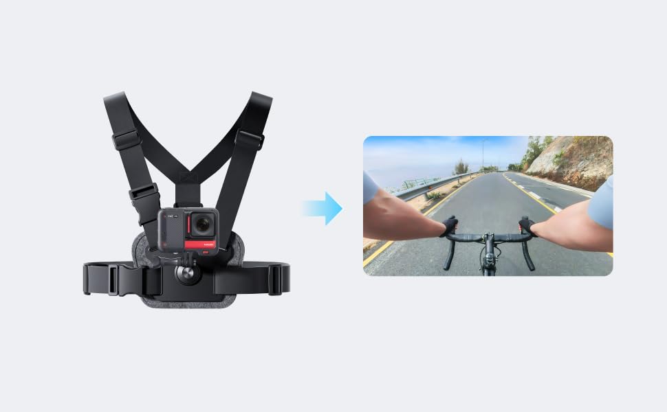 Insta360 Bike Bundle Handlebar Mount and Chest Strap for 360 Cameras