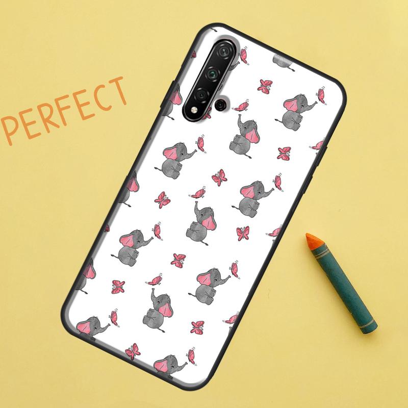 Cute Elephant For Huawei Nova 12s 11i 7i 8i 12i Y73 Y70 Y90 Y60 Y72 Y61 Y91 9 10 SE P40 Lite P30 Pro Case