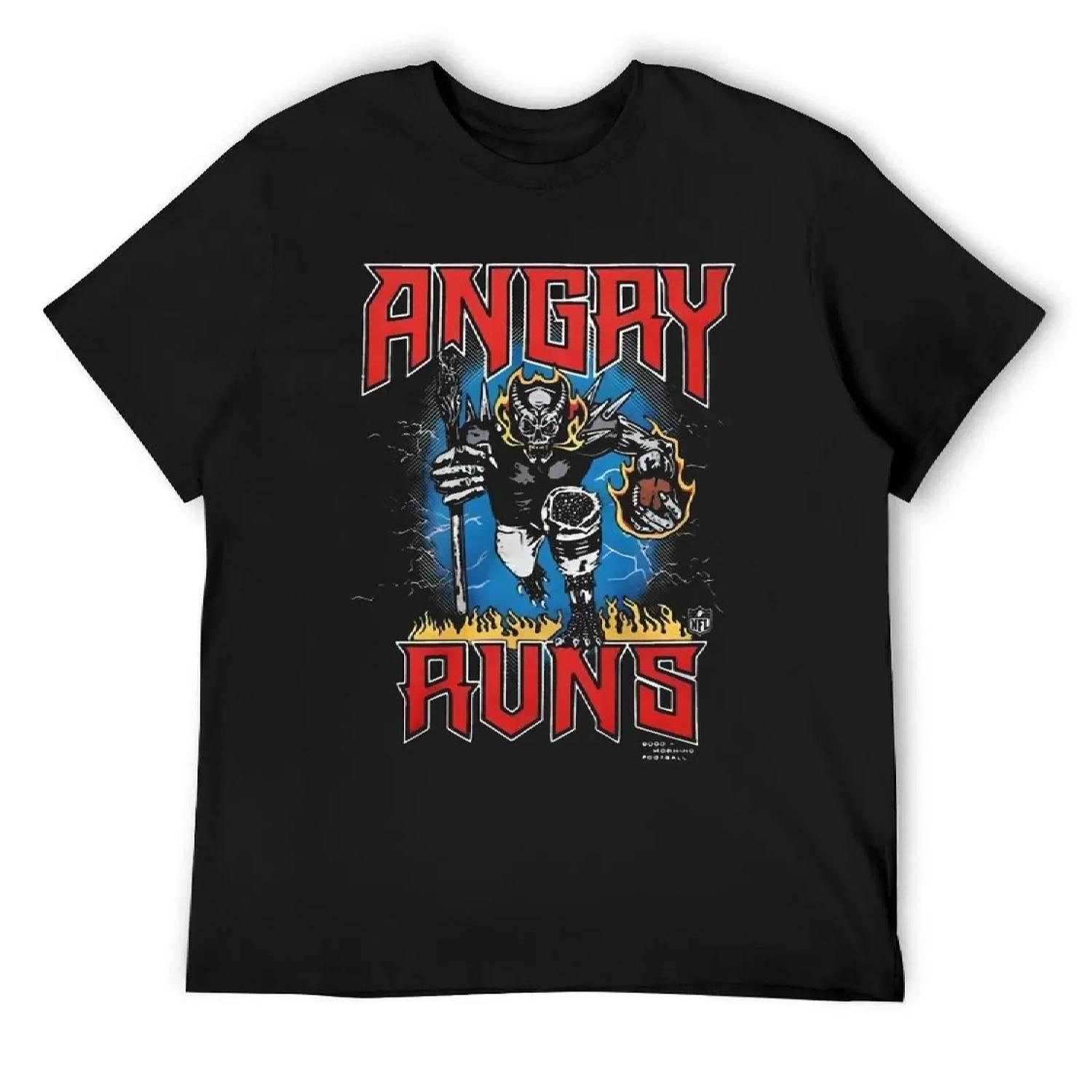 

Angry Runs T-Shirt Aesthetic clothing anime quick drying graphic t shirts men graphic t shirts XXXXXL чорний