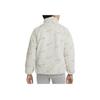 Nike Jacket FW22 Sportswear Logo Pattern Plush Stand Collar Kids Jackets Light-Bone DV3252072