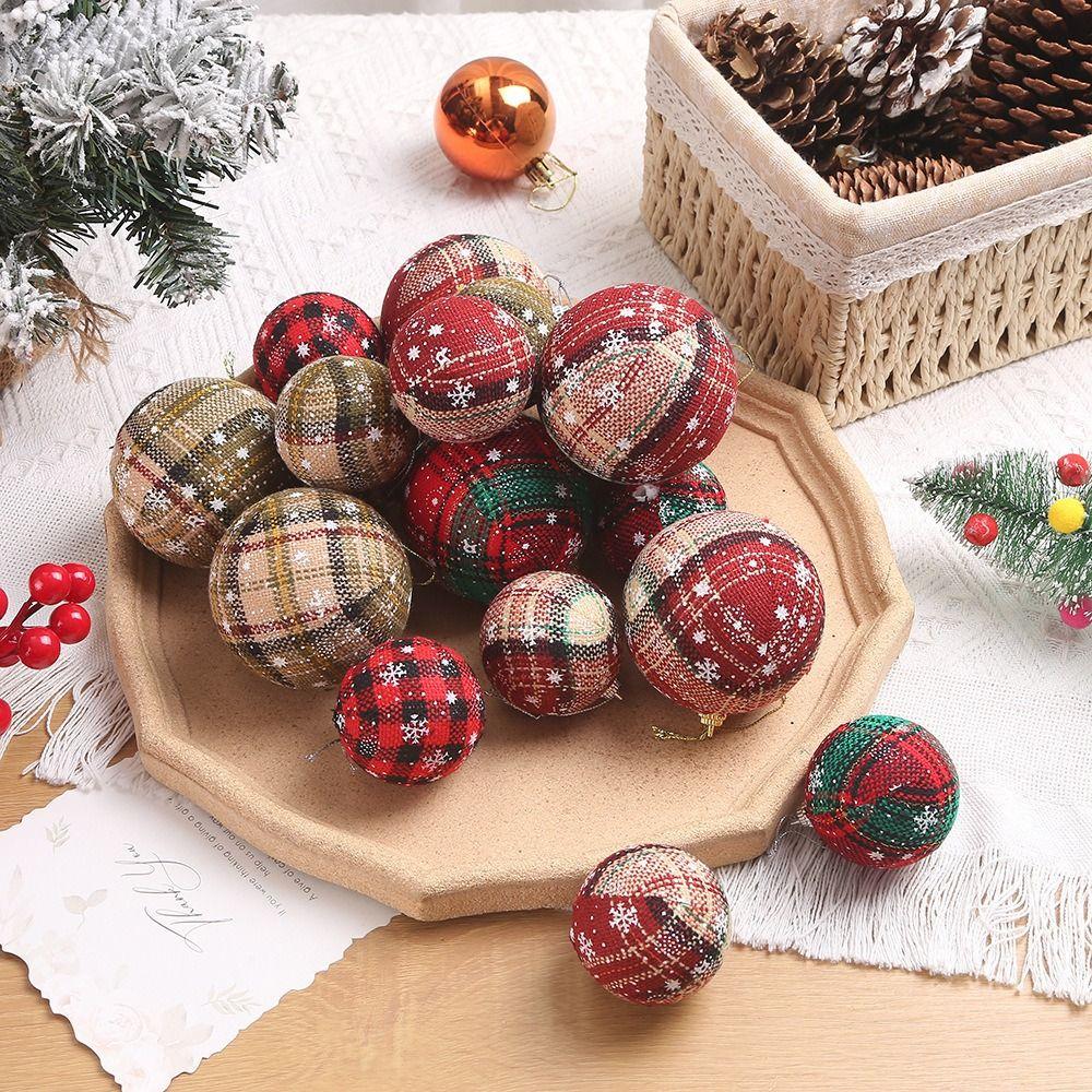 Shatterproof Christmas Foam Ball Pendant 6cm/8cm Christmas Tree Ornaments  Holiday Party Decor
