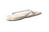 Edoten Geta Sandals with Tire Soles and Corn Straps, White Straps, Made In Japan, Size M