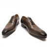 Fashion Trendy Men's Summer Shoes British Style Retro Business Dress Office Oxfords Exquisite Carved Leather Lace-Up Upper