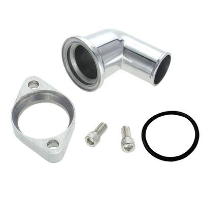 15° Swivel Polished Water Neck Thermostat Housing For SBC CBC Chevy 327 350 396 454