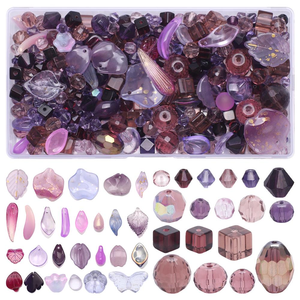 Ciondolo con Perla di Vetro Rotonda Petalo Foglia Piccola Colorata Kit Fai da Te