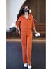 Versatile Slim Fit Sports Pants & Hooded Zipper Jacket Set