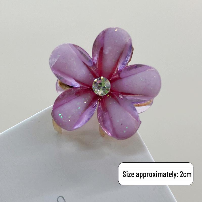 Mini Rhinestone Bow Hair Clip - Korean Style Accessory for Bangs