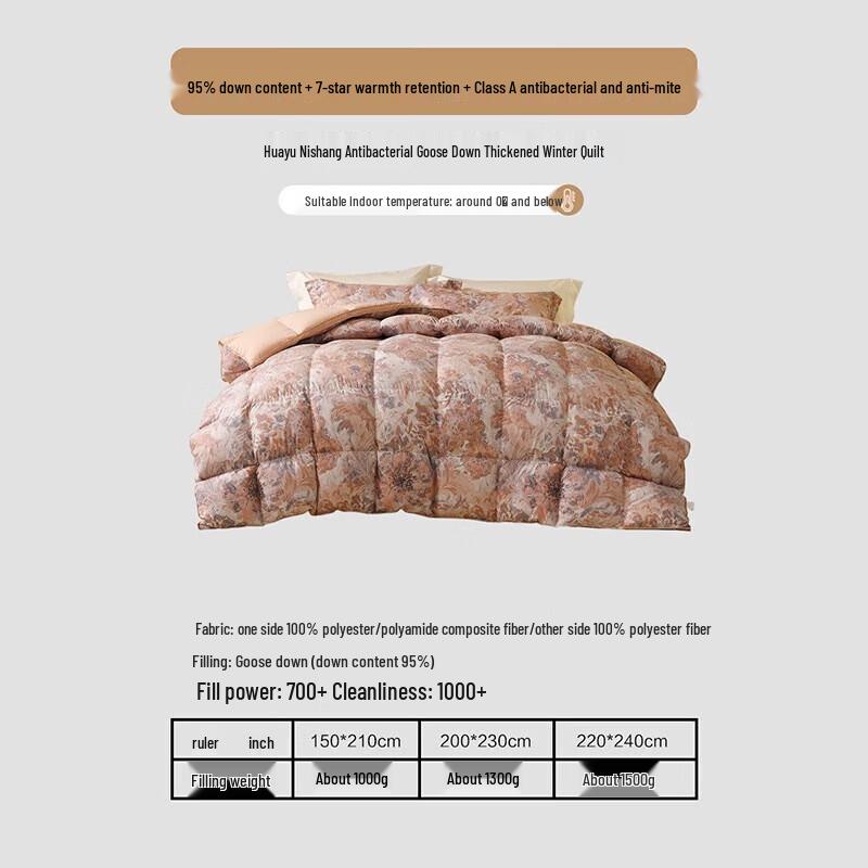 Mercury Home Textiles White Goose Down Duvet