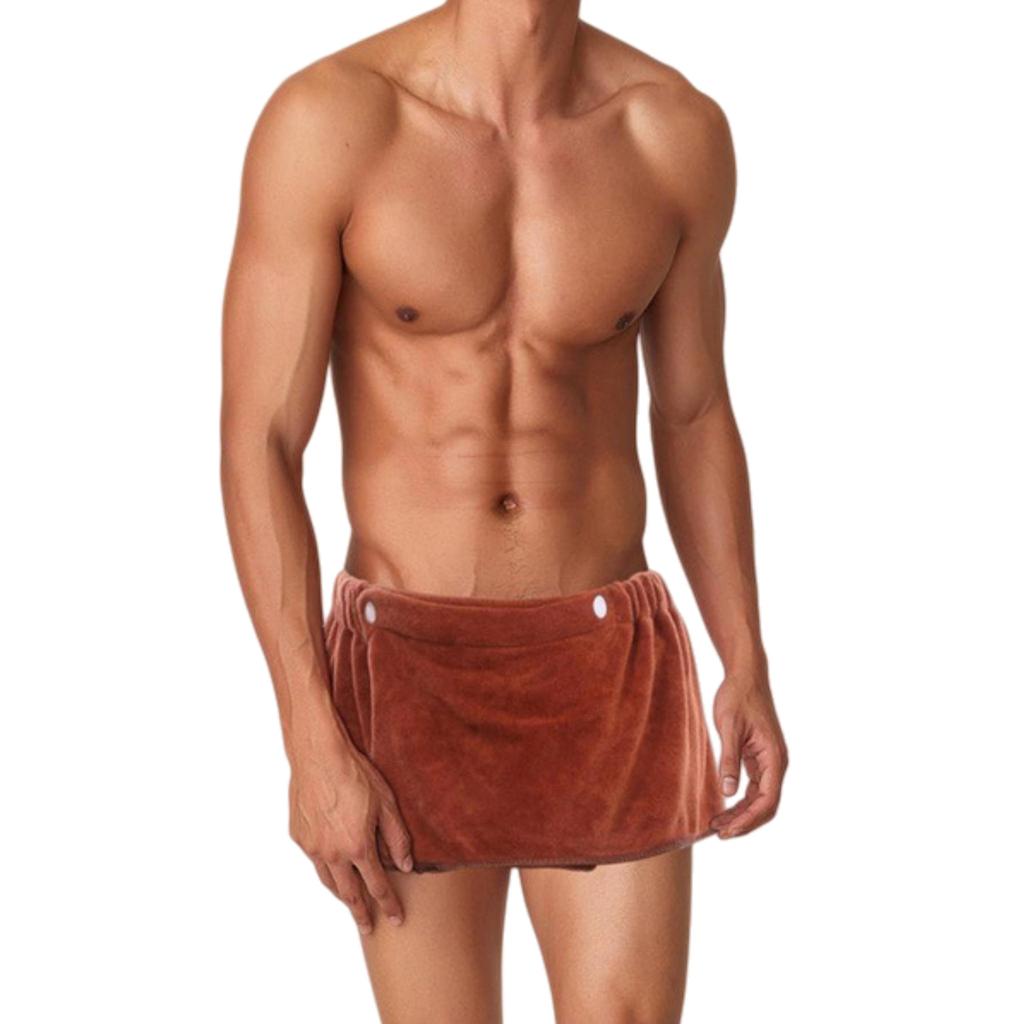Men's Bath Towel Culottes Sexy Shorts