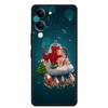 Christmas Case For Vivo Y04 Y04S Y37C Soft Silicone Phone Cover Funda For Vivo Y 04 04S 37C Black TPU Protective Bumper Casing