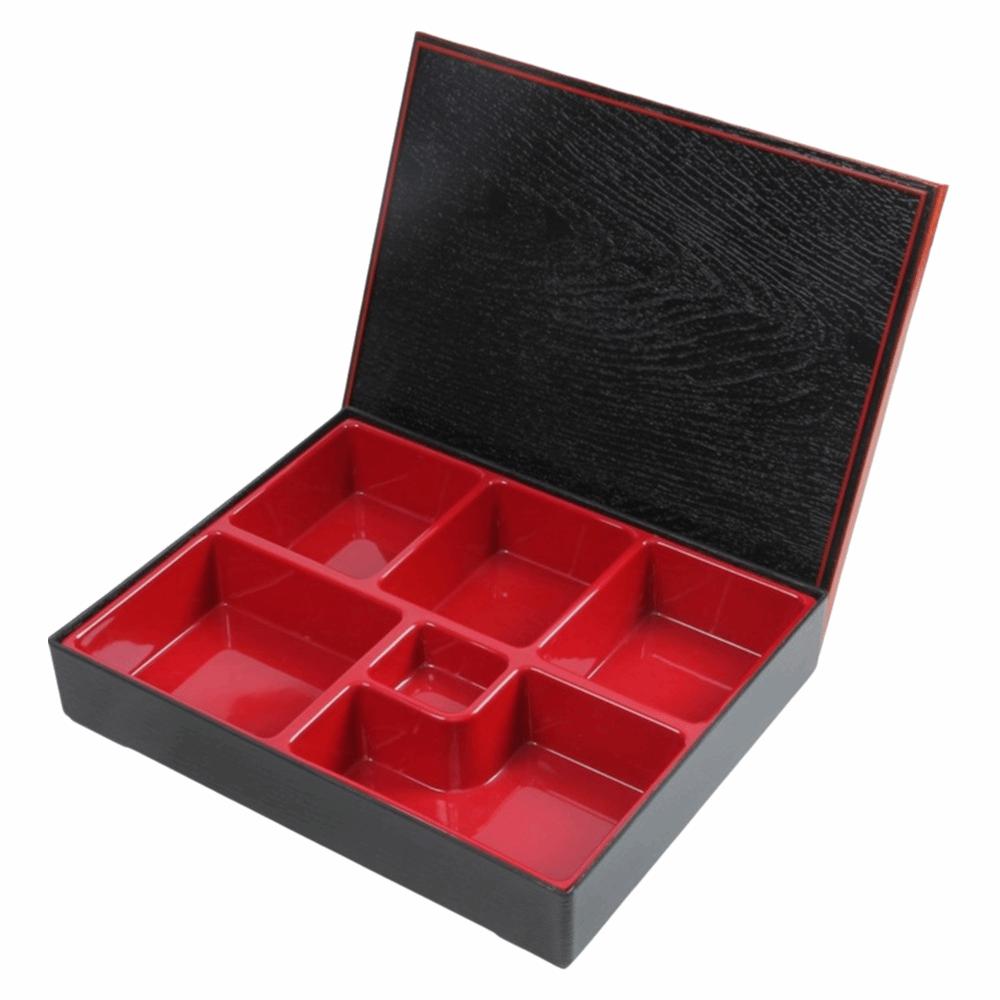 Plastic Japanese Lunch Boxes Compartments with Lid Bento Boxes Multi-functional Japanese Style Rice Sushi Catering Container
