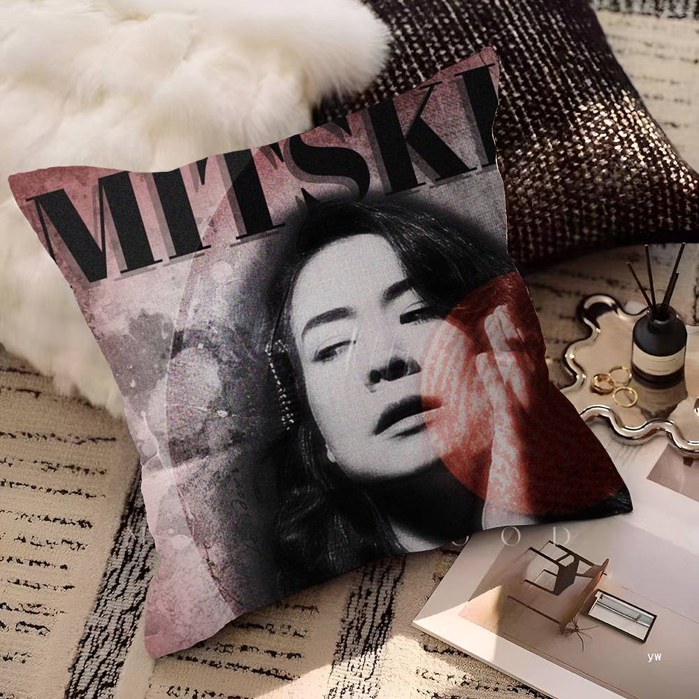 Singer Mitski First Love Tv Girl French Exit Pop Music Album Cushion Cover Decorative Pillow Sofa Home Decor case pillow cases