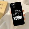 Rugby Football Sport Cover For iPhone 13 14 15 16 Pro Max 12 Mini 11 14 15 16 Pro Max Plus X XR XS Max Phone Case