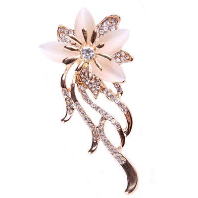 Opál květina brož Brož Pin Wedding Party Women Šperky