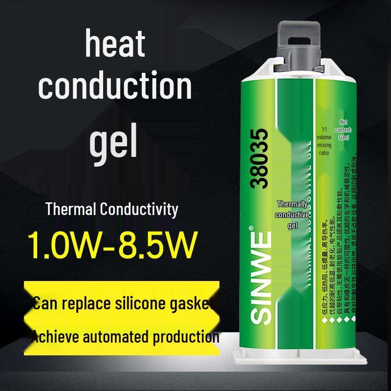 High Conductivity Thermal Silicone Gel Pad for CPU and Energy Storage Drone Base Stations 38015 Thermal Gel (50ml)