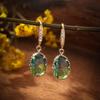 1 Pair Cubic Zirconia Drop Earrings Copper Jewelry