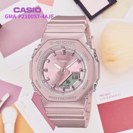 

Женские часы CASIO G-SHOCK GMA-P2100ST-4AJF | Сделано в Японии | Модель среднего размера, Экологичные материалы, Ударопрочные, Розовые розовый
