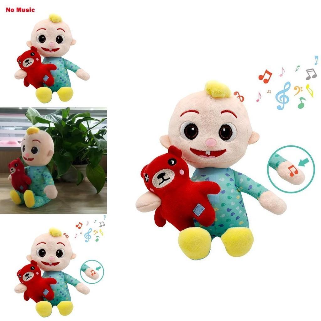 Kawaii Musikpuppe Cocomelon Wassermelone Plüschtier mit melodischen Liedern und weicher Textur für Kinder