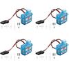 DIYmall 4pcs Super Light 3.7g Micro Servo GH-S37D 0.8kg/cm Coreless Motor Mini Digital Servo Control for RC Airplanes