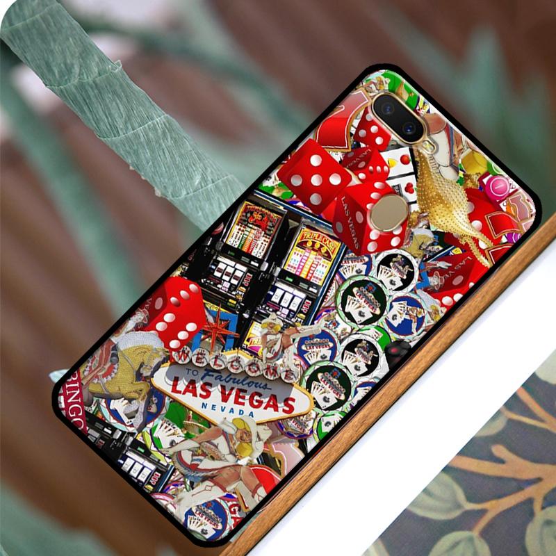Las Vegas Casino Poker Case For OPPO A83 A91 A93 A1K A15 A3S A54 A74 A94 A5 A9 A31 A53 A52 A72 A53S Back Cover