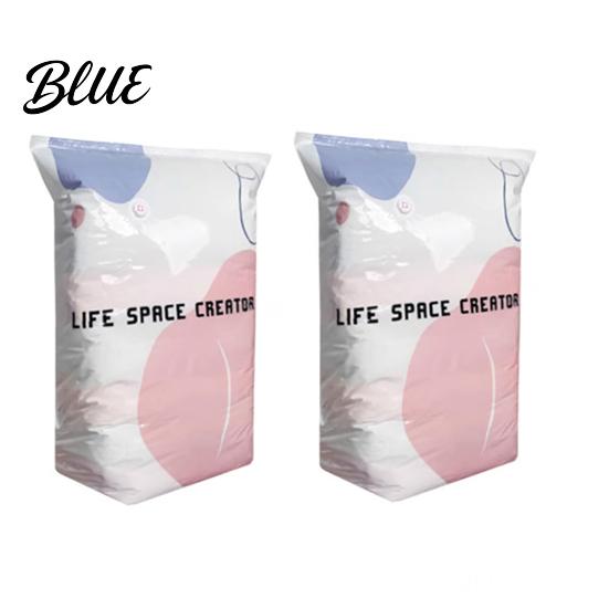 Vacuum Compression Bags Bag Space Saving Pumpless Storage Wardrobe Organizer Bags Waterproof Reusable for Clothes Bedding Air Valve