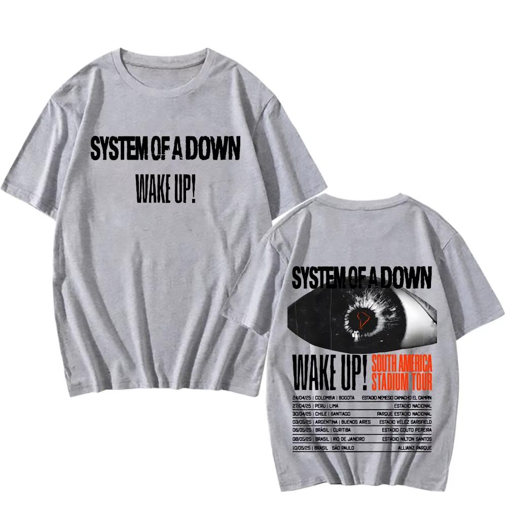 Streetwear System of a Down Zpěvák Kapela Pánské Dámské Rapové Tričko Krátký Rukáv Letní Top Toxicita Hudební Album Obal Rock