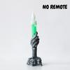 Halloween Twisted Ghost LED Taper Candles Flameless Spooky Ghost Face Electronic Candle For Halloween Party Gothic Table Decor