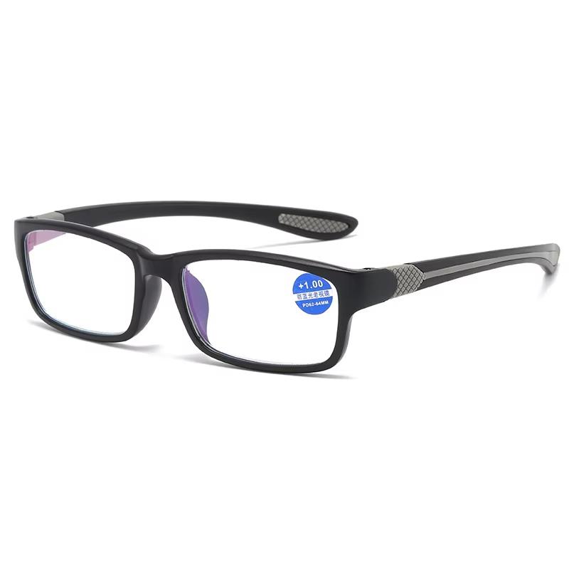 

Ultralight TR90 Reading Glasses Blue Light Blocking Presbyopia Eyeglasses Men Hyperopia Optical Eyewear +1.0 +1.5 +2.0+2.5+3 +100 черный серый
