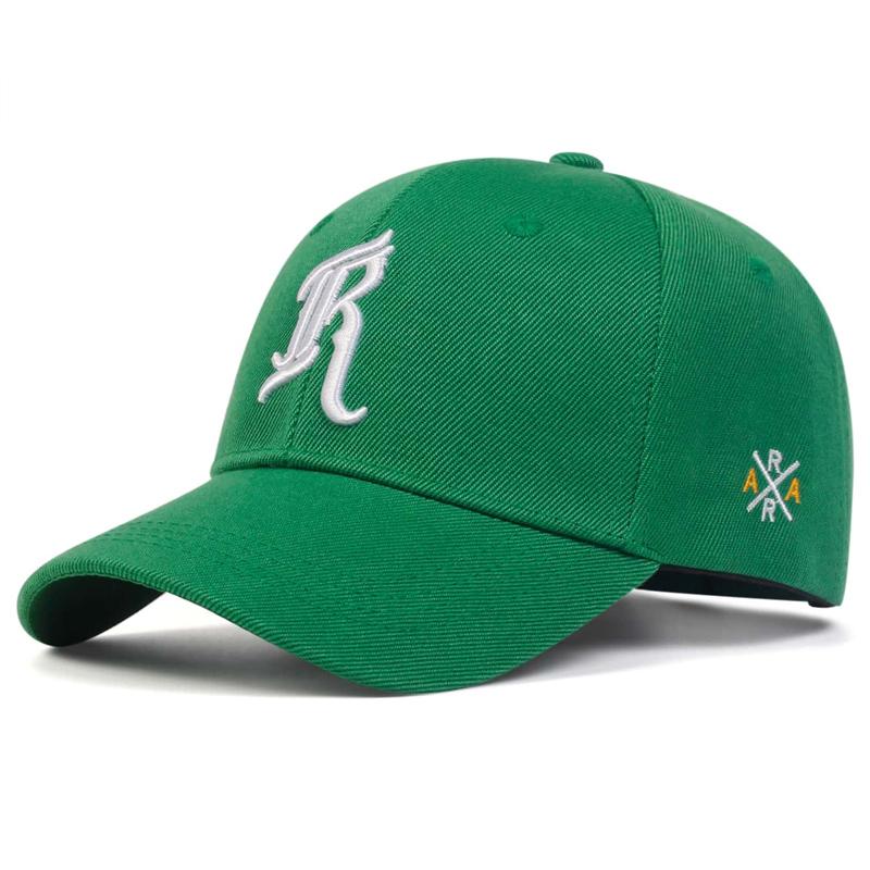 1Piece Unisex R Letter Embroidery Stitched Stitching Baseball Cap Outdoor Adjustable Sunscreen Leisure Hat Spring Autumn Travel Tourism Vacation