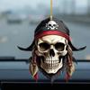 Schwingender Totenkopf Auto-Schmuck Totenkopf Acryl Skelett Auto-Anhänger Skelett Fenster-Anhänger Auto-Spiegel-Anhänger Rückspiegel