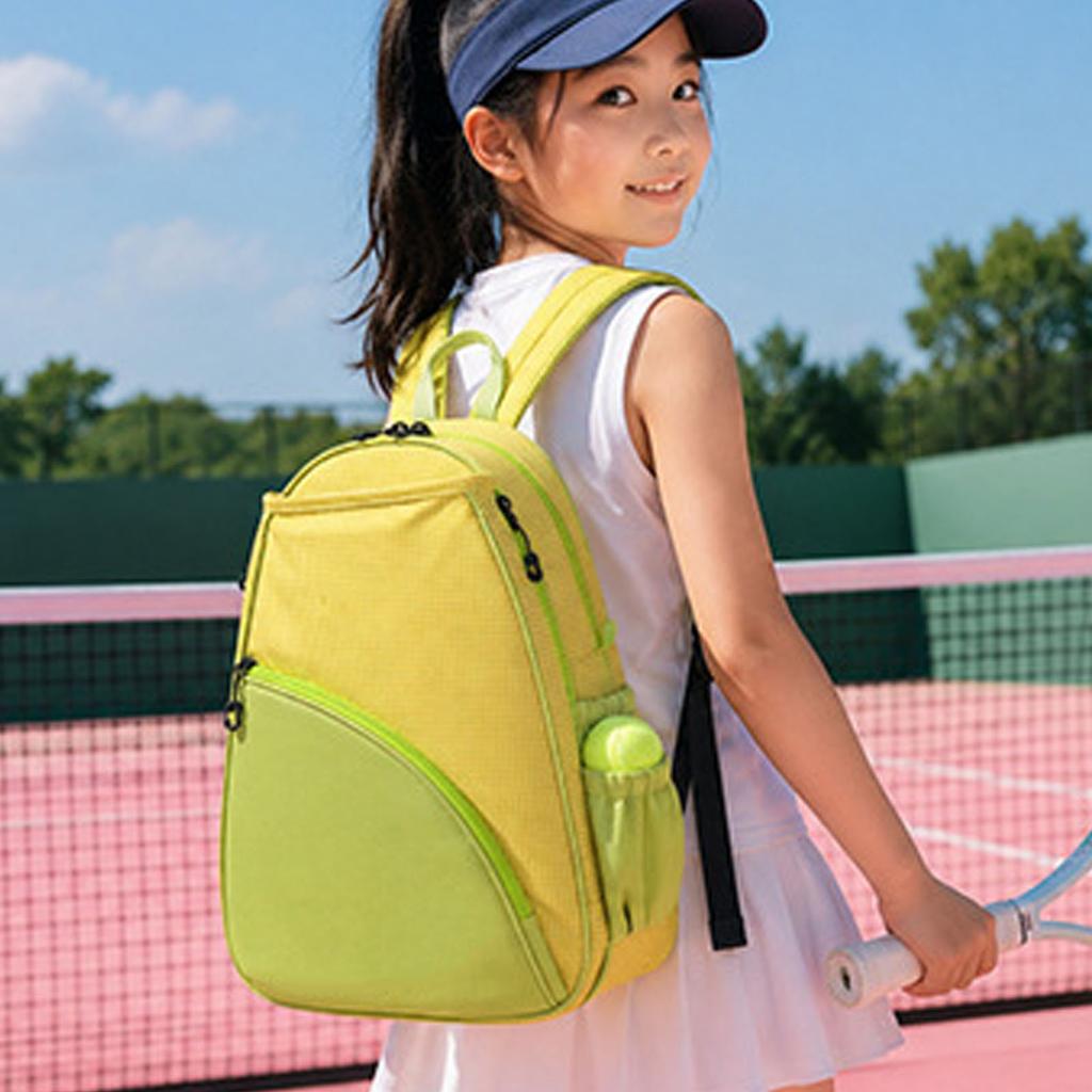 13L Tennis Bag Backpack with Oxford Fabric, Multiple Storage Compartments, Racket Shape Retaining, Holds 2 Tennis or 3 Badminton Rackets, S