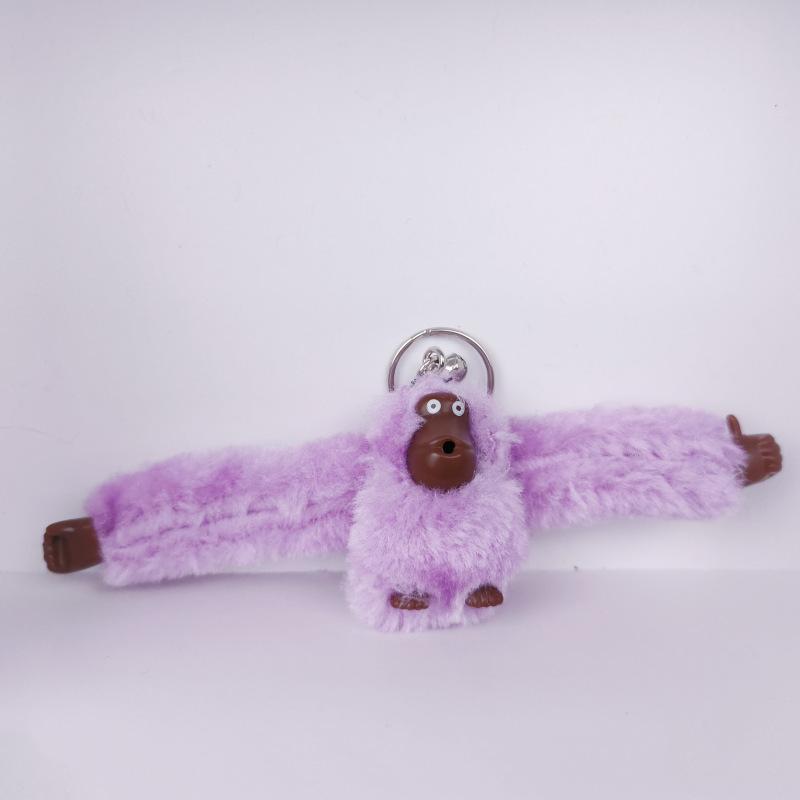 Cute Long-Tailed Monkey Key Chain Cartoon Cute Monkey Keychain Plush Toy Doll Bag Accessories Gift For Children