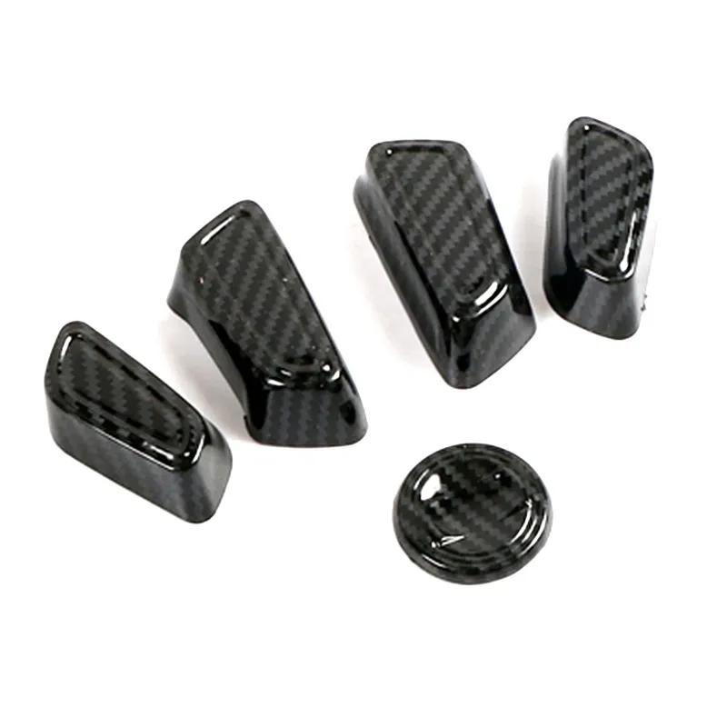 For Toyota Rav 4 Rav4 -2025 Carbon Fiber Color Seat Adjustment Button Panel Trim ABS Matte Silver Interior Accessory